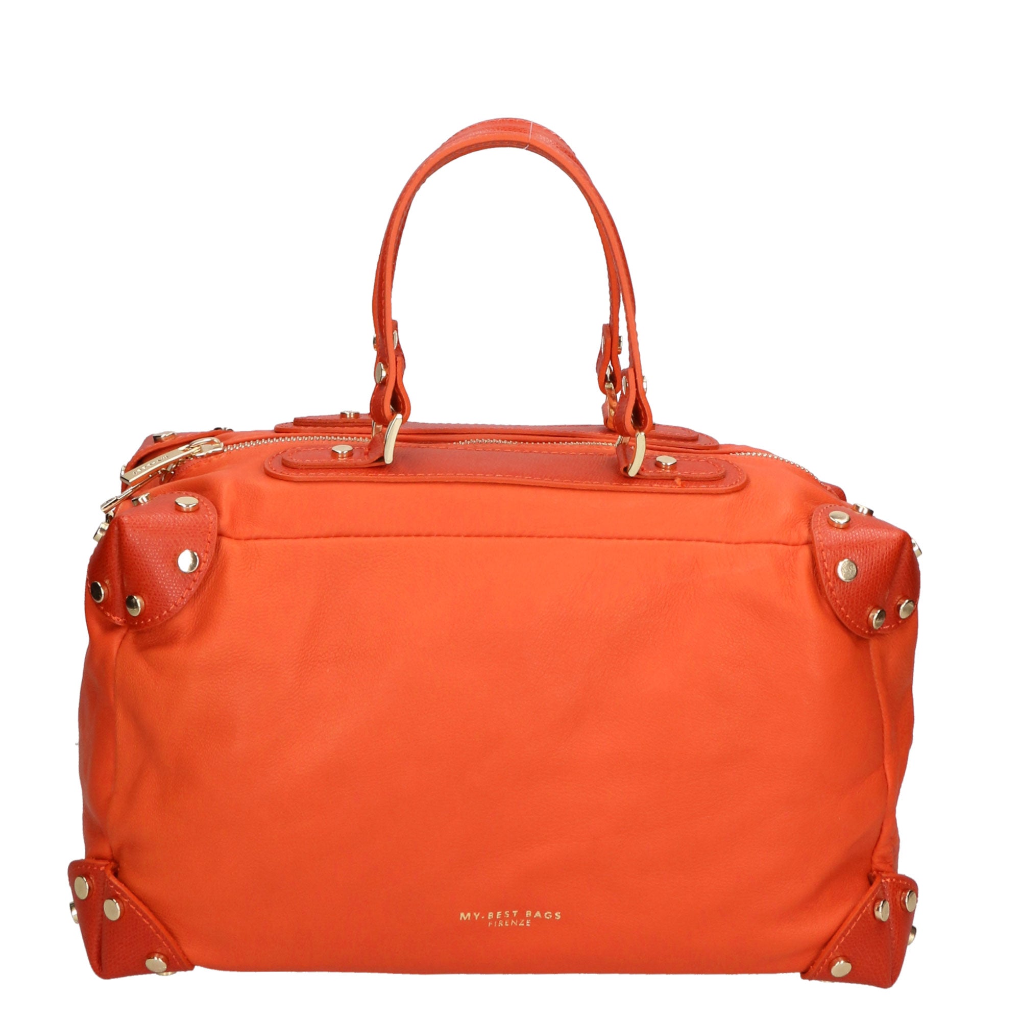 Borsa a mano da donna 100% pelle MYB-7014-SS-PAPAYA My Best Bag