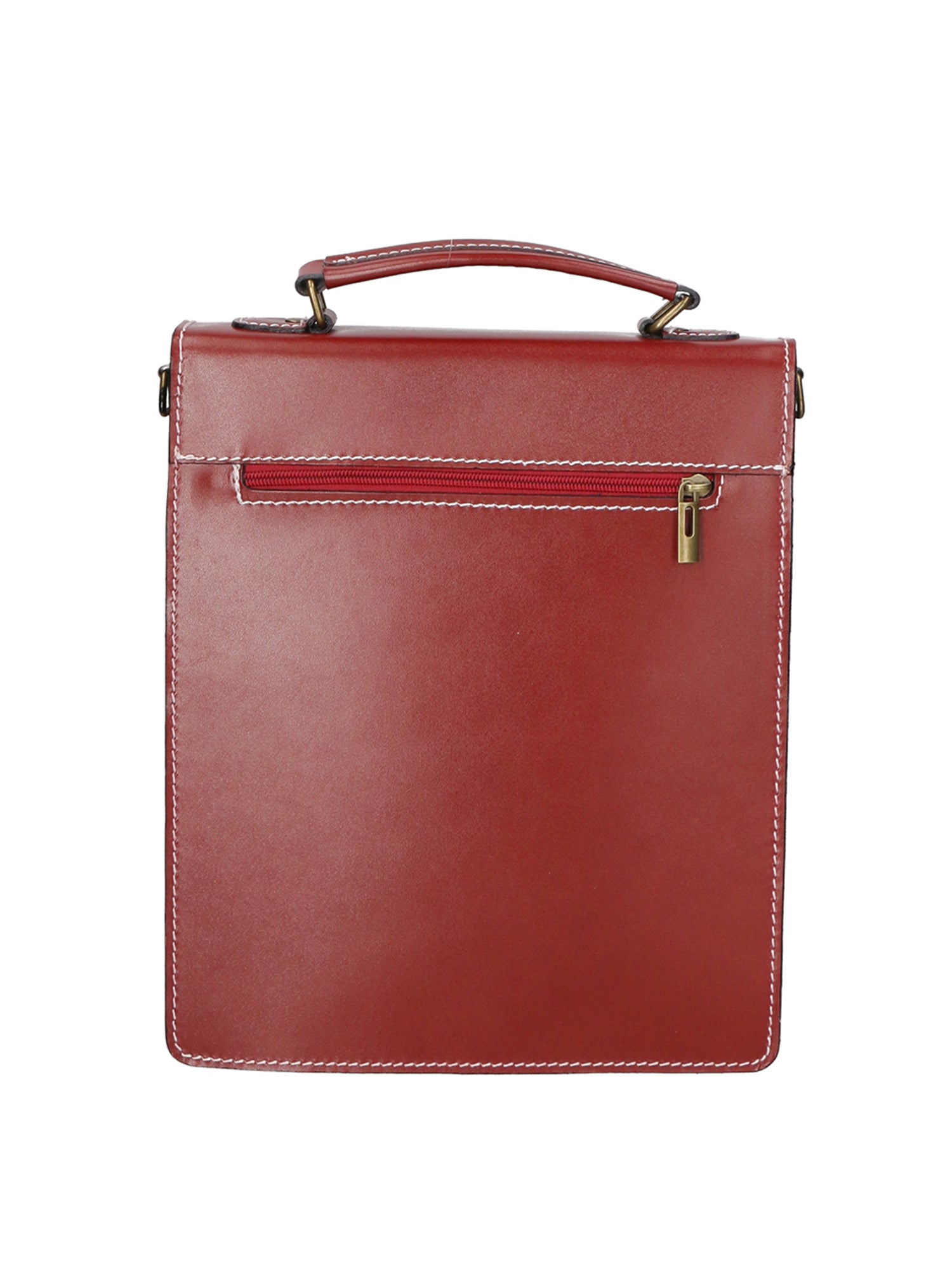 Tancredi Borsa da lavoro unisex in pelle Vera pelle 7013-ROSSO RED Gave Lux