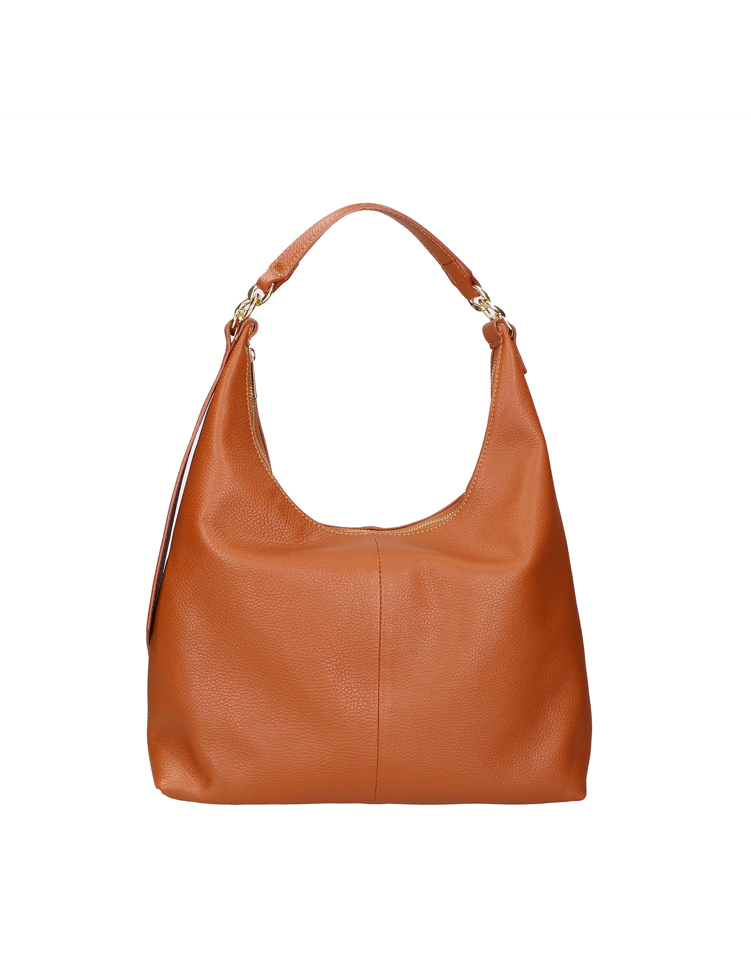 Ursula Borsa a spalla da donna Vera pelle 06673-D17 CUOIO SCURO Gave Lux