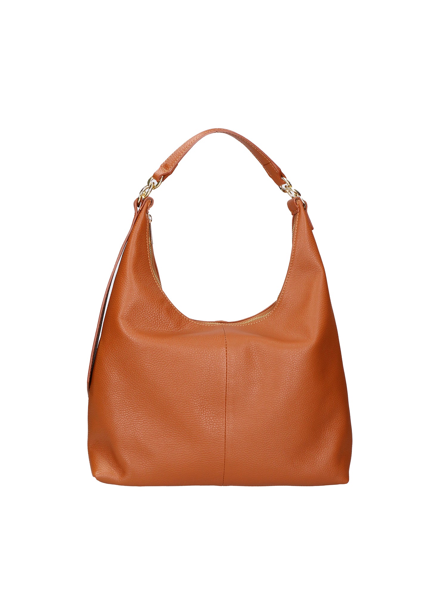 Ursula Borsa a spalla da donna Vera pelle 06673-D17 CUOIO SCURO Gave Lux