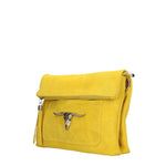 Valencia Borsa a tracolla da donna Vera pelle 8651-GIALLO Gave Lux
