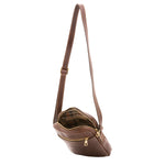 Borsa a tracolla uomo vera pelle Made in Italy 4313-TESTA DI MORO Alessia Firenze