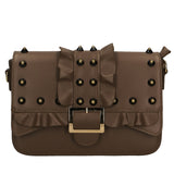 Morena Borsa a spalla da donna Vera pelle 1817-T.MORO DARK BROWN Gave Lux