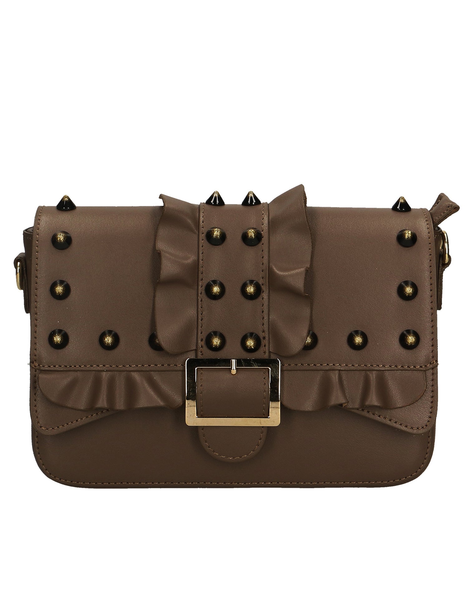 Morena Borsa a spalla da donna Vera pelle 1817-T.MORO DARK BROWN Gave Lux