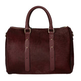 Borsa a mano da donna Vera pelle di cavallino MYB-8024-FW-BORGOGNA My Best Bag