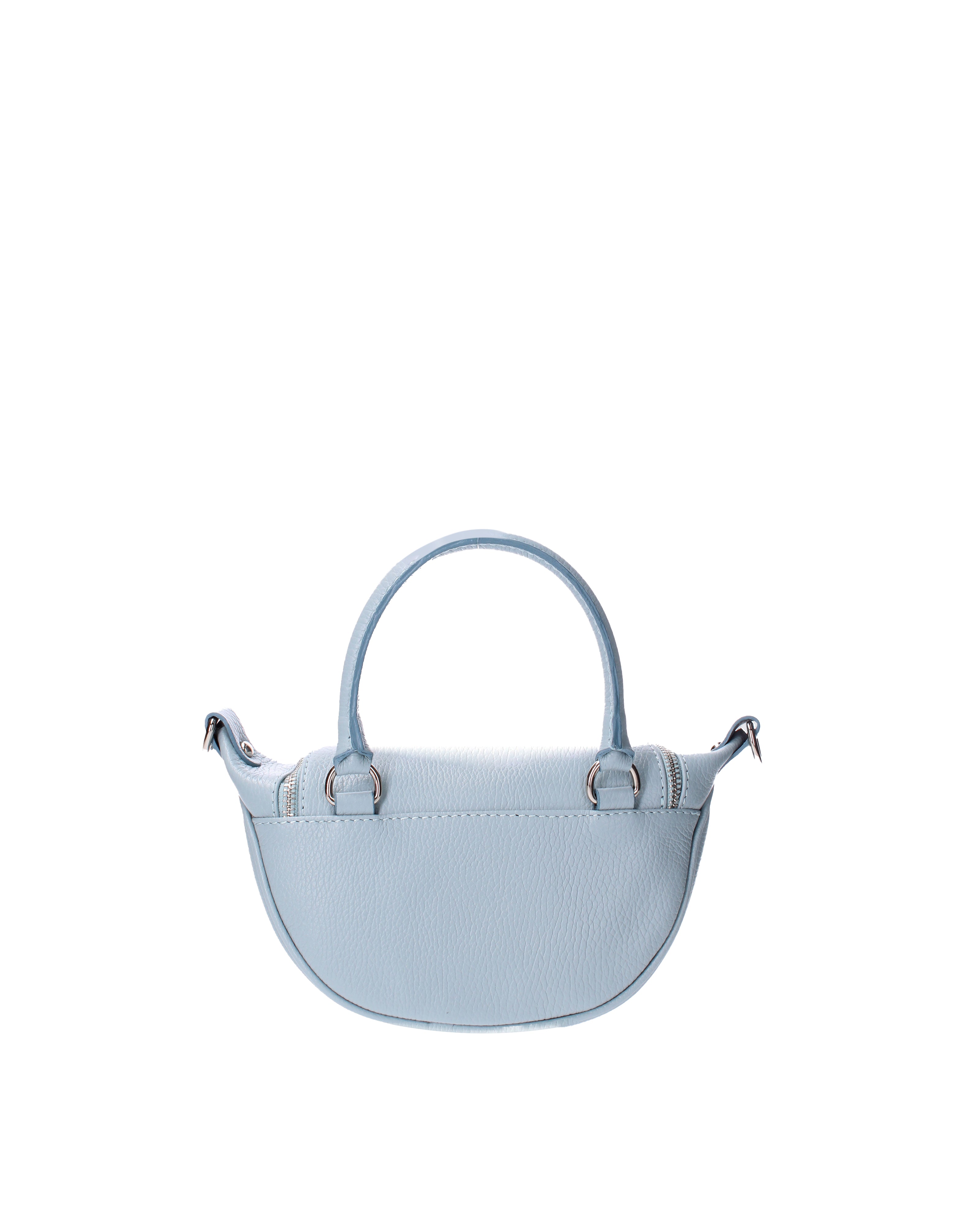 Mae Borsa a mano da donna Vera pelle 07142-D92 CELESTE Viola Castellani