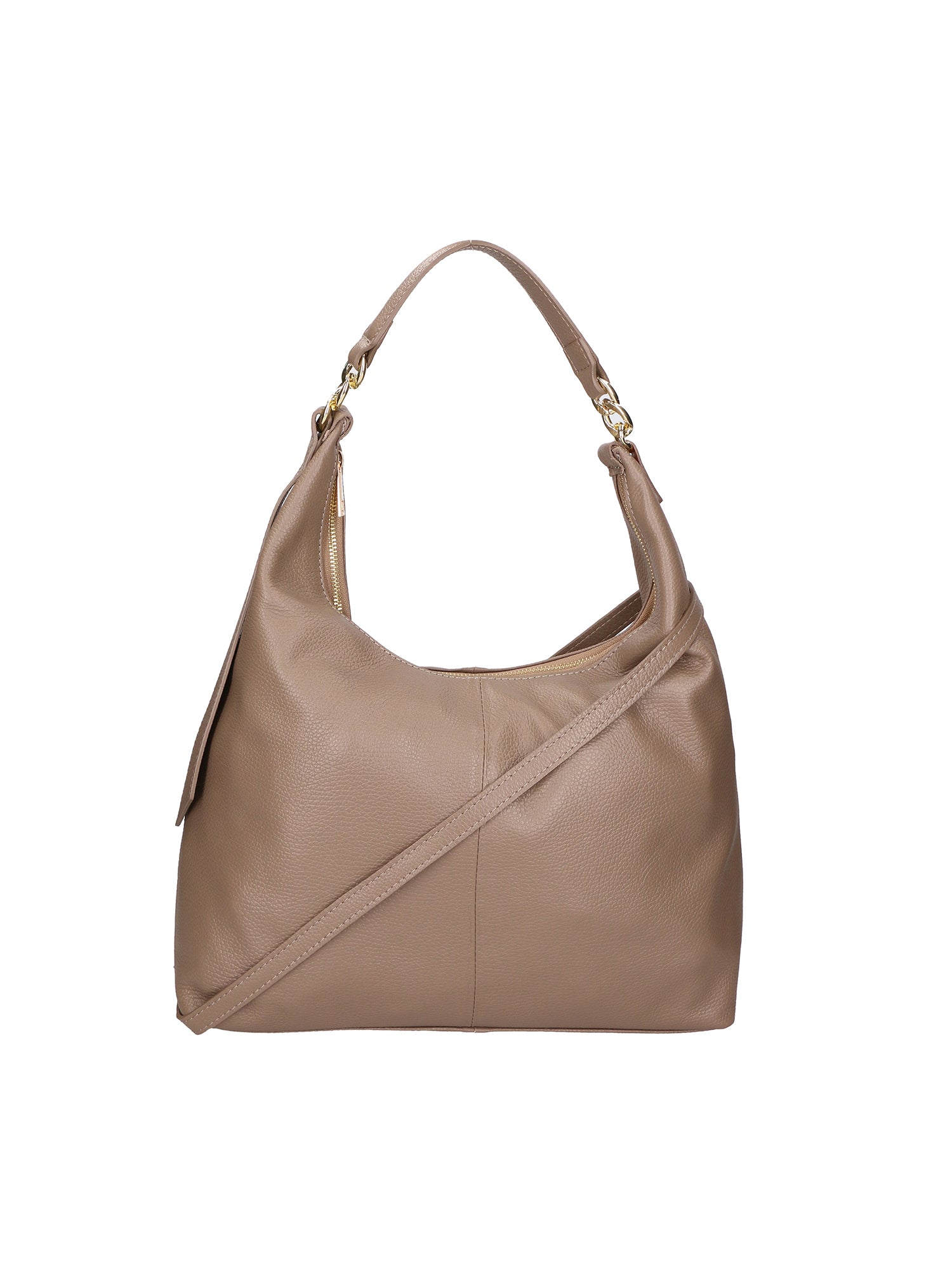 Ursula Borsa a spalla da donna Vera pelle 06673-D40 TAUPE Gave Lux