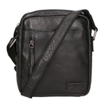 Borsa a tracolla unisex vera pelle Made in Italy SN5862847-BLACK Santini Firenze