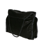 Willelmina Borsa a spalla da donna 100% PU Leather N-9606-NERO Gave Lux