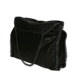 Willelmina Borsa a spalla da donna 100% PU Leather N-9606-NERO Gave Lux