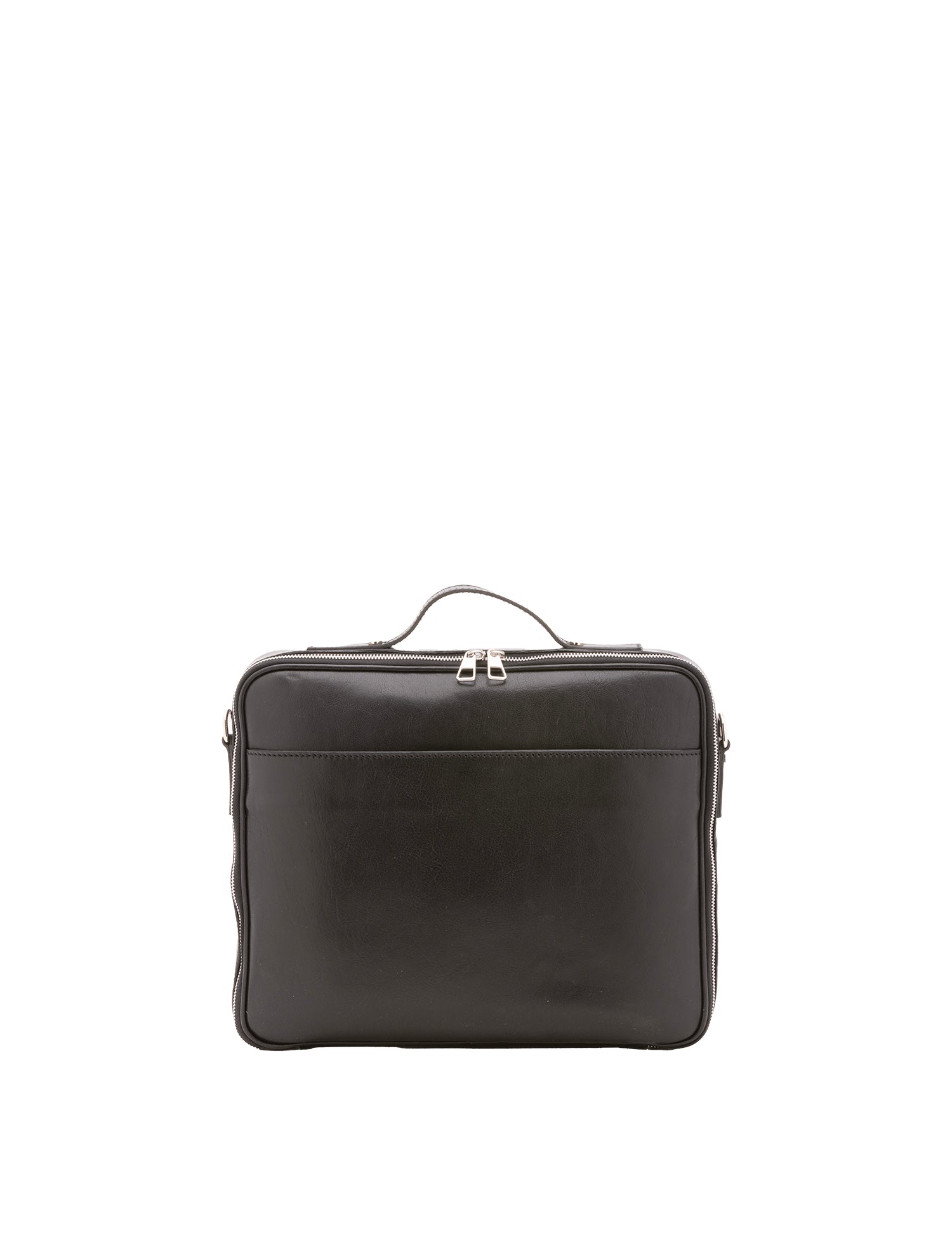 Borsa a mano unisex in vera pelle Made in Italy 4542-NERO Alessia Firenze
