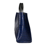 Borsa a mano da donna Pelle stampata cocco MYB-6028-FW-BLU My Best Bag