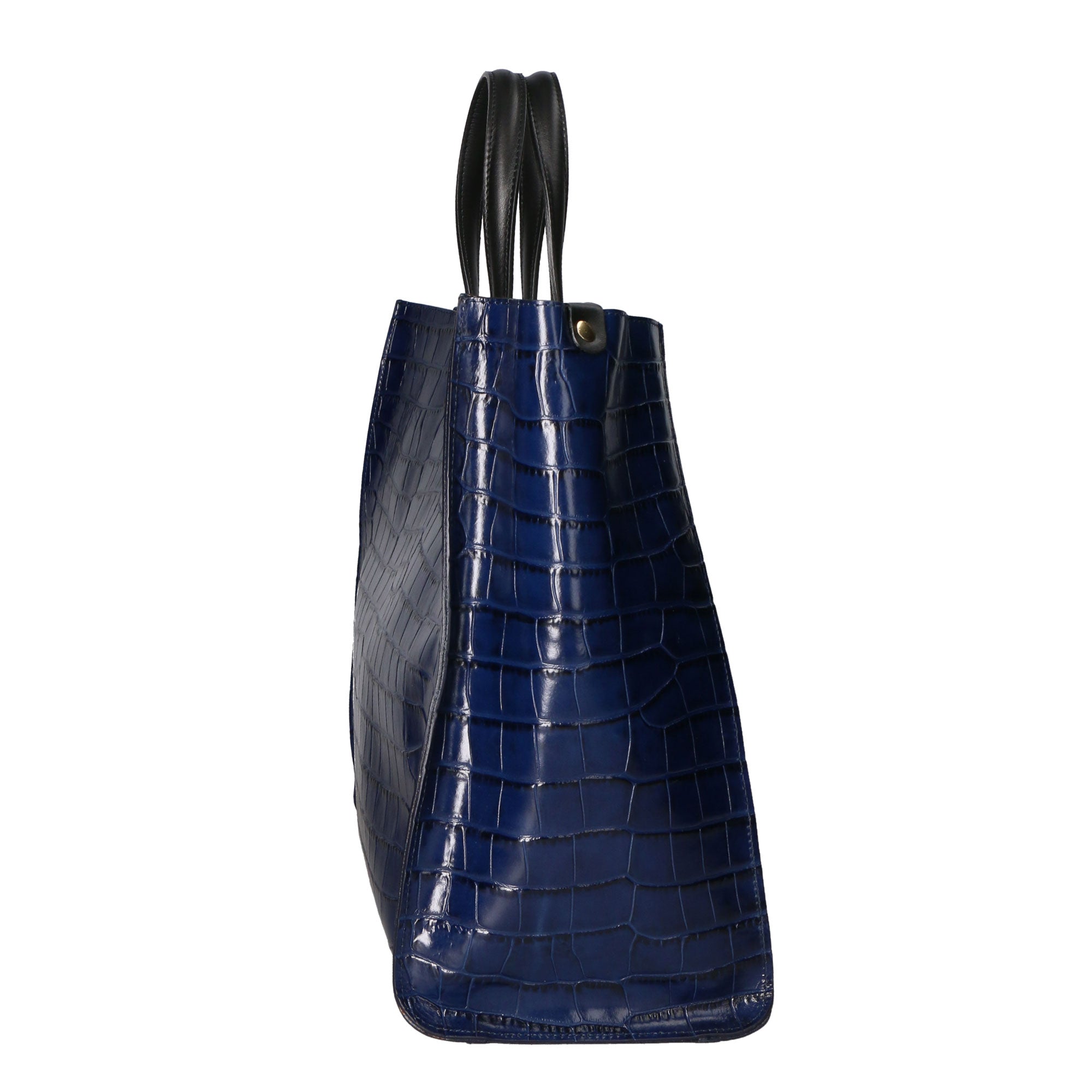 Borsa a mano da donna Pelle stampata cocco MYB-6028-FW-BLU My Best Bag