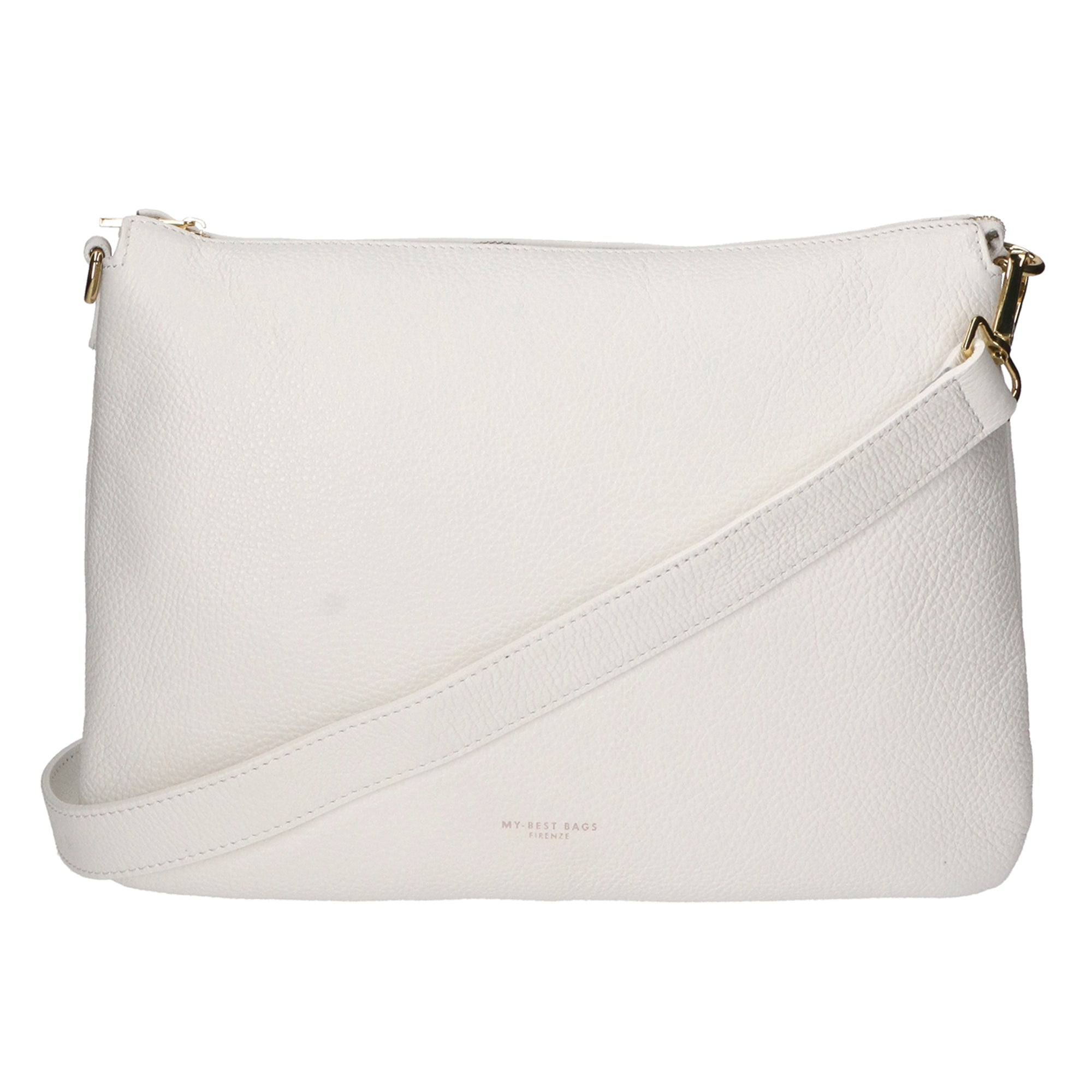 Borsa a tracolla da donna Vera pelle MYB-8019-FW-D01 BIANCO My Best Bag