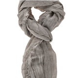 Sasha L1009-TAUPE Foulard unisex in cotone e seta Gave Lux