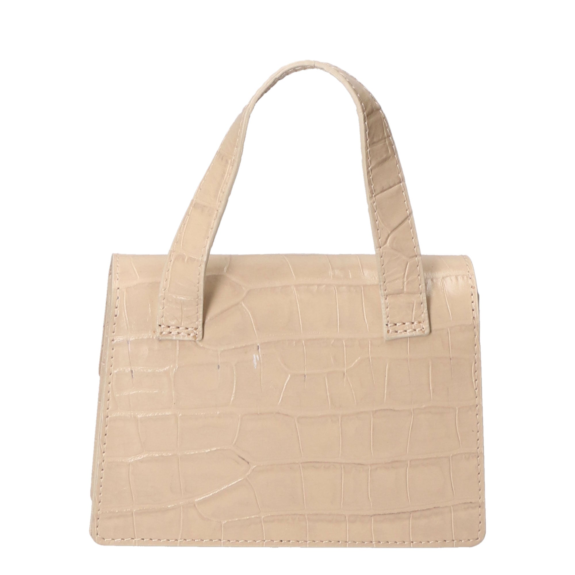 Borsa a mano da donna Pelle goffrata MYB-7036-SS-C37 BEIGE BEIGE My Best Bag