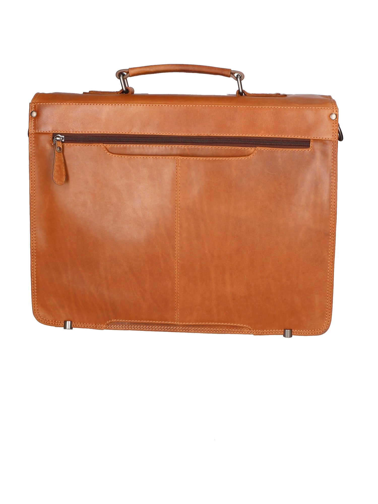 Borsa da lavoro uomo in vera pelle RFID HILB-3154-CUOIO Hill Burry