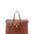 Borsa da viaggio unisex in vera pelle 100% cotone 4066-MARRONE Alessia Firenze