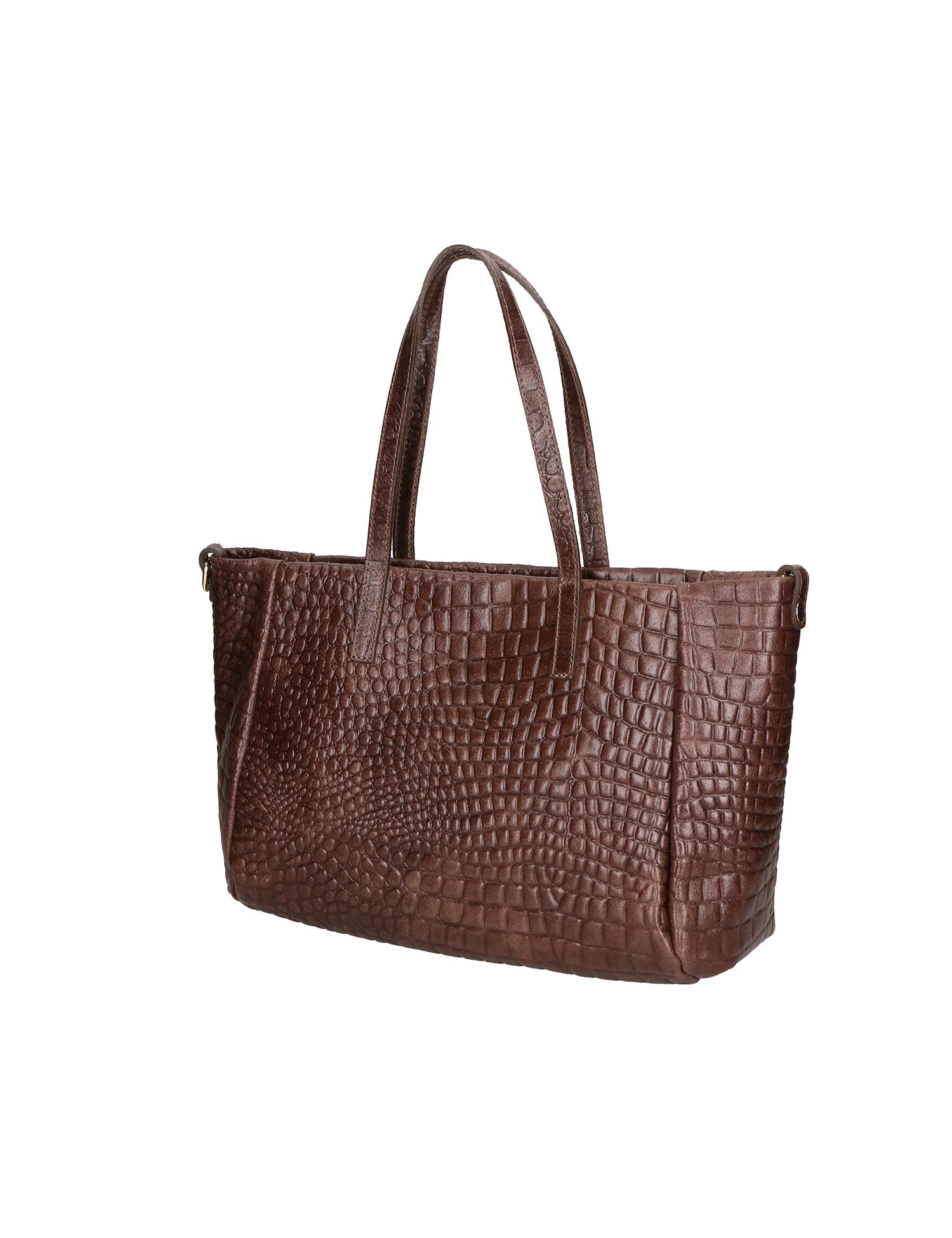Lorella Borsa a spalla da donna Vera pelle croco 06499-015 T.MORO Gave Lux