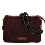 Borsa a spalla da donna Vera pelle di cavallino MYB-8021-FW-BORGOGNA My Best Bag
