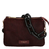Borsa a spalla da donna Vera pelle di cavallino MYB-8021-FW-BORGOGNA My Best Bag