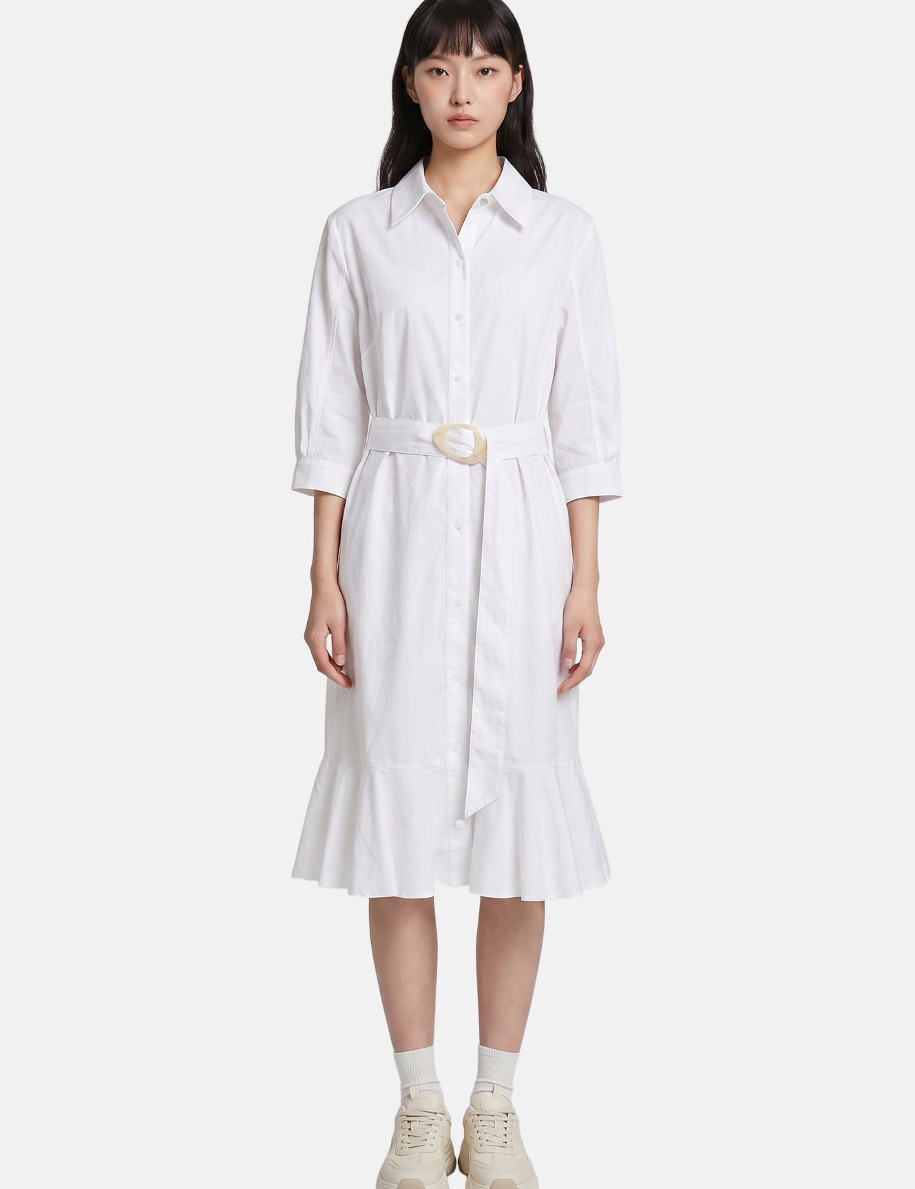 Vestito in Cotone Bianco