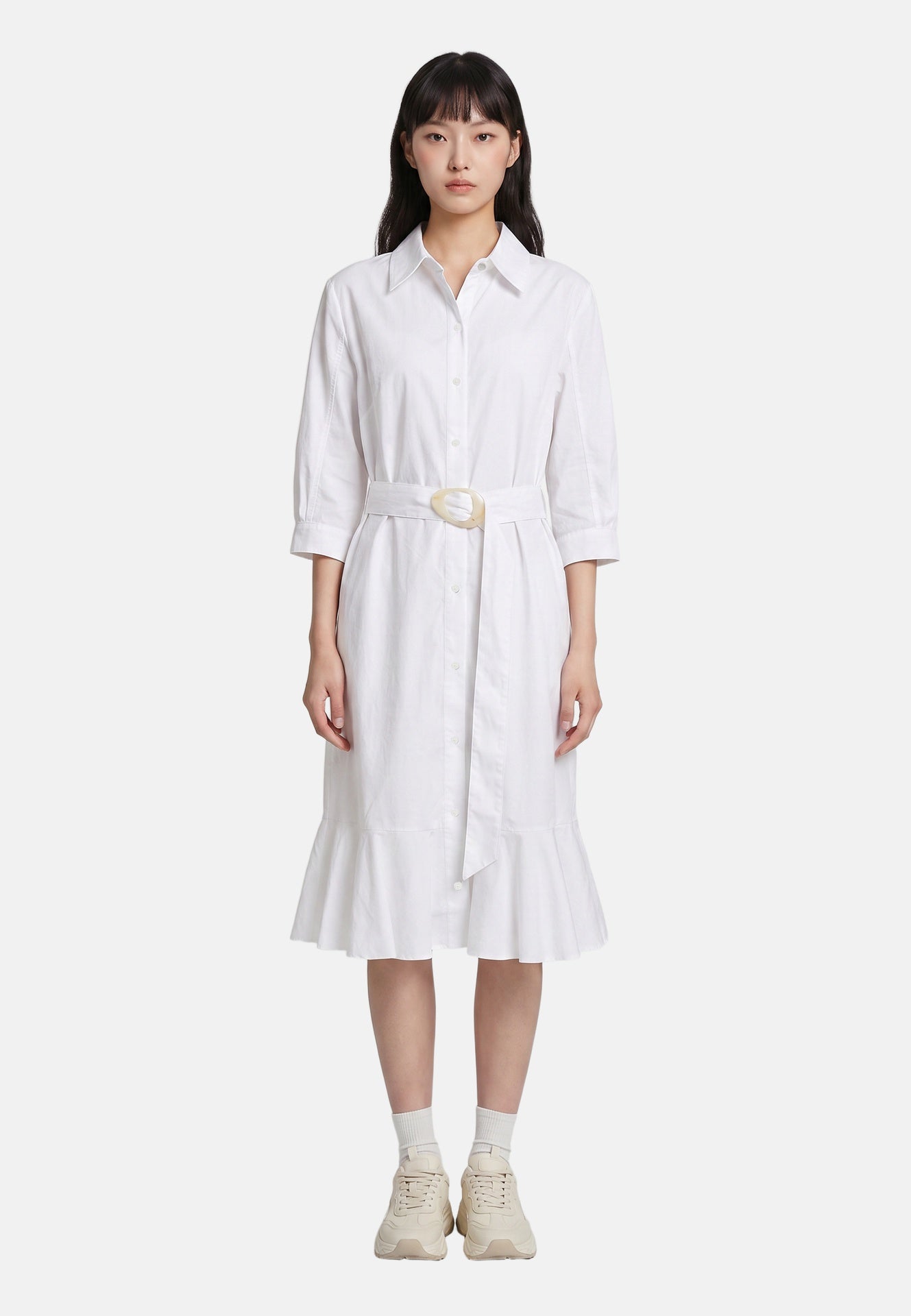 Vestito in Cotone Bianco
