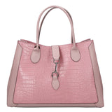 Aurora Borsa a mano da donna Vera pelle croco 05698- C73 ROSA ANTICO Gave Lux
