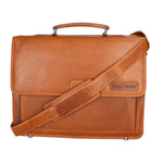 Borsa da lavoro uomo in vera pelle RFID HILB-3154-CUOIO Hill Burry