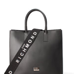 Borsa a mano da donna 100% vera pelle JR-W-1131RU-BLACK-SILVER John Richmond