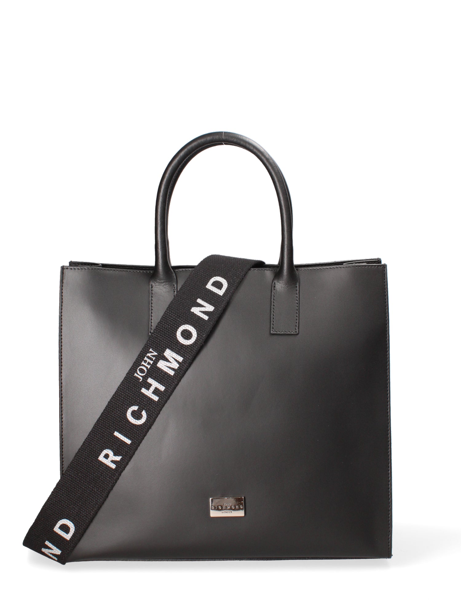 Borsa a mano da donna 100% vera pelle JR-W-1131RU-BLACK-SILVER John Richmond