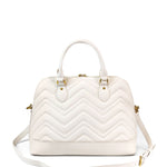 Borsa a mano da donna 100% pelle vegana PU GGB016CRM Gabriella G Firenze