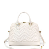 Borsa a mano da donna 100% pelle vegana PU GGB016CRM Gabriella G Firenze