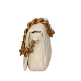 Adriana Borsa a mano da donna Vera pelle 04539-S37 LATTE Gave Lux