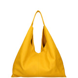 Women's Genuine Leather Hobo Bag Made in Italy 46x30x12 cm