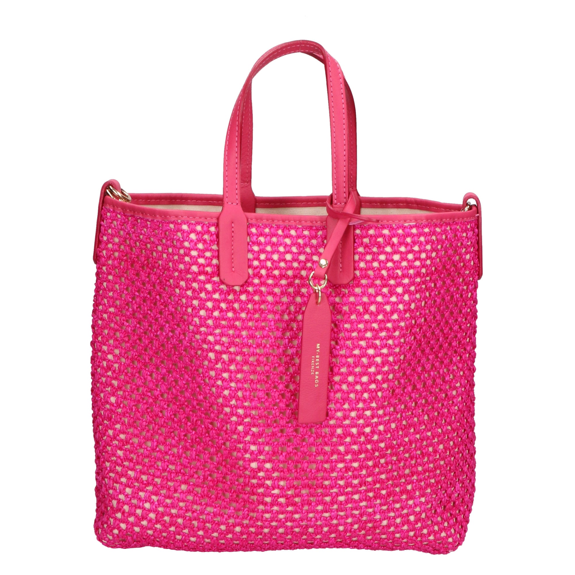 Borsa a mano da donna Paglia & Pelle MYB-7028-SS-309 FUXIA My Best Bag