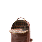 Zaino unisex in vera pelle Made in Italy 100% cotone 4048-MARRONE Alessia Firenze