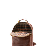 Zaino unisex in vera pelle Made in Italy 100% cotone 4048-MARRONE Alessia Firenze