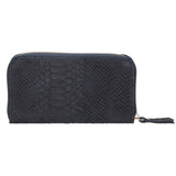 Carmela Portafoglio donna vera pelle Zip 10033-BLU Gave Lux