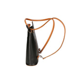 Fabiola Borsa a spalla da donna 100% pelle 9039-NERO CUOIO Gave Lux