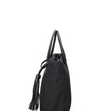 Borsa a mano da donna 100% vera pelle JR-W-1120-TP-BLACK + SILVER John Richmond