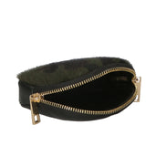 Rachele Pochette donna vera pelle Zip 02535-MACULATO MILITARE Gave Lux
