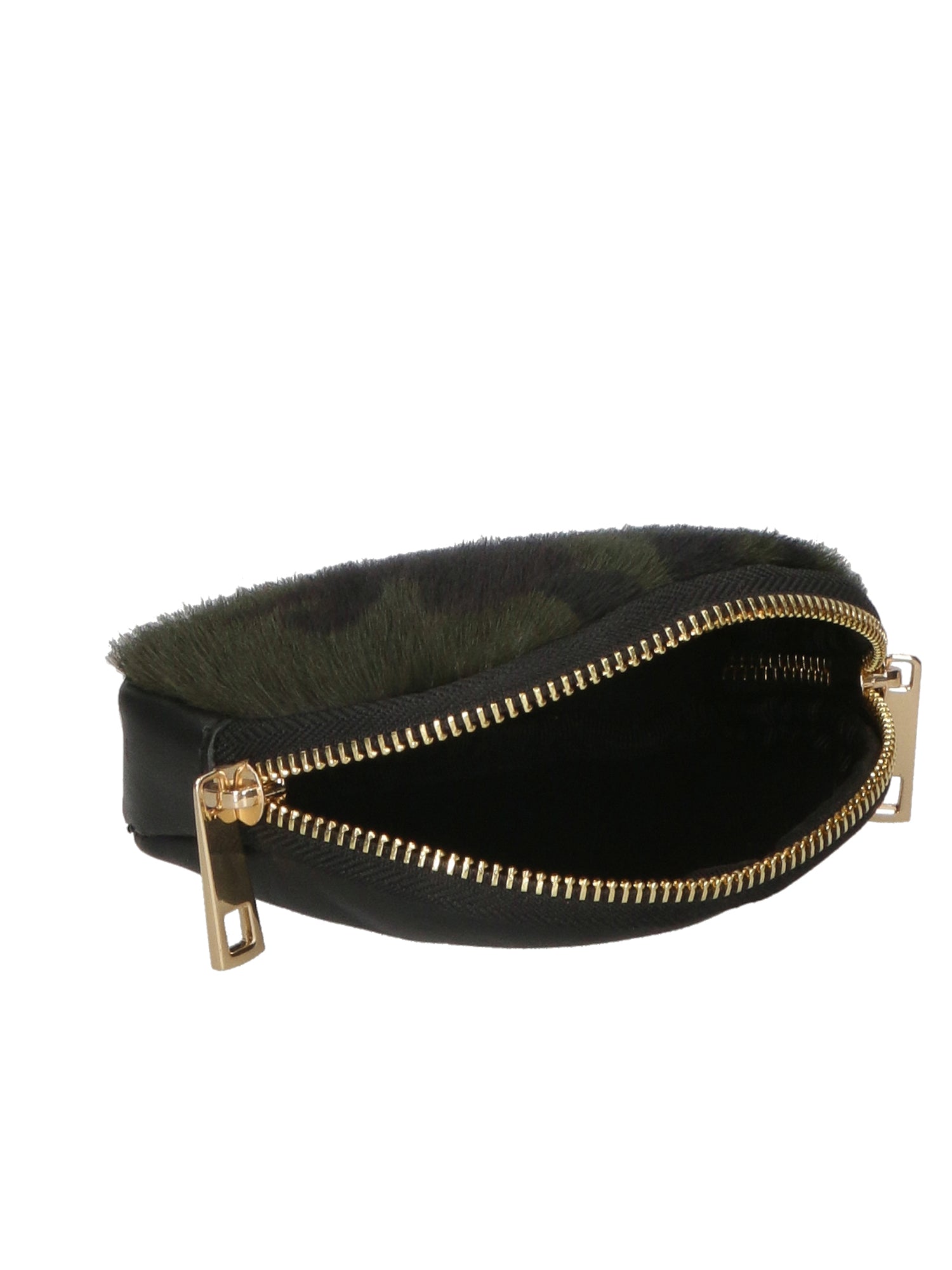 Rachele Pochette donna vera pelle Zip 02535-MACULATO MILITARE Gave Lux