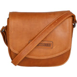 Borsa a tracolla da uomo in vera pelle RFID HILB-871-COGNAC CUOIO Hill Burry