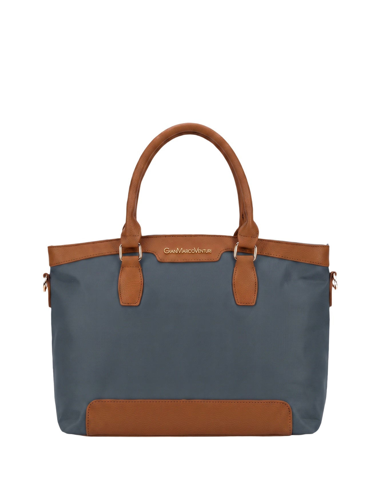 Borsa a Spalla in Pvc Grigio