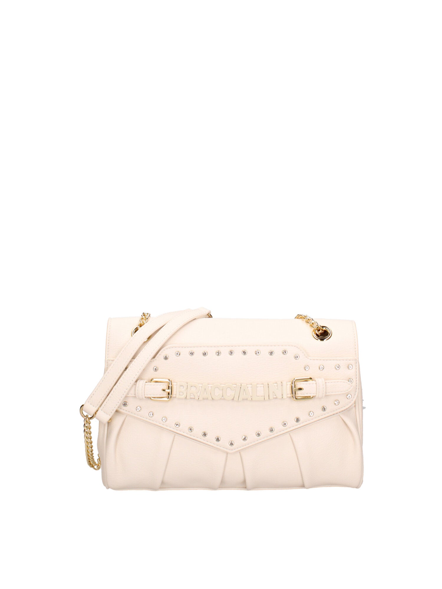 Elora Elite Borsa a spalla da donna 100% poliuretano B17131-BEIGE Braccialini