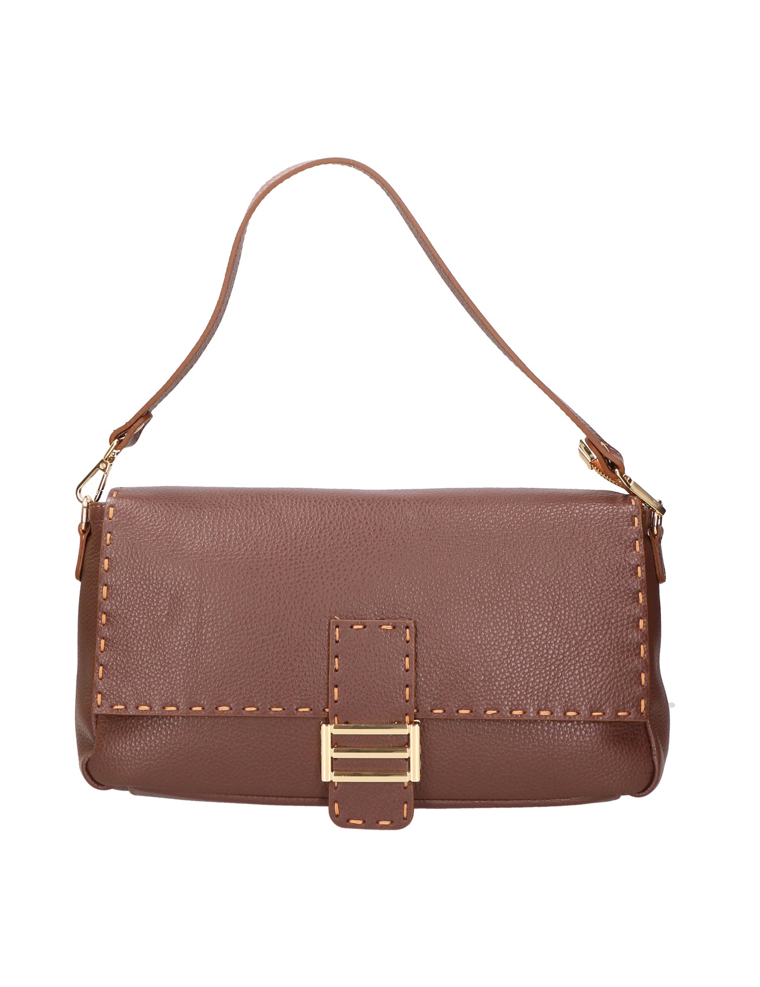 Walda Borsa a spalla da donna Vera pelle 06868-D223 cioccolato Gave Lux