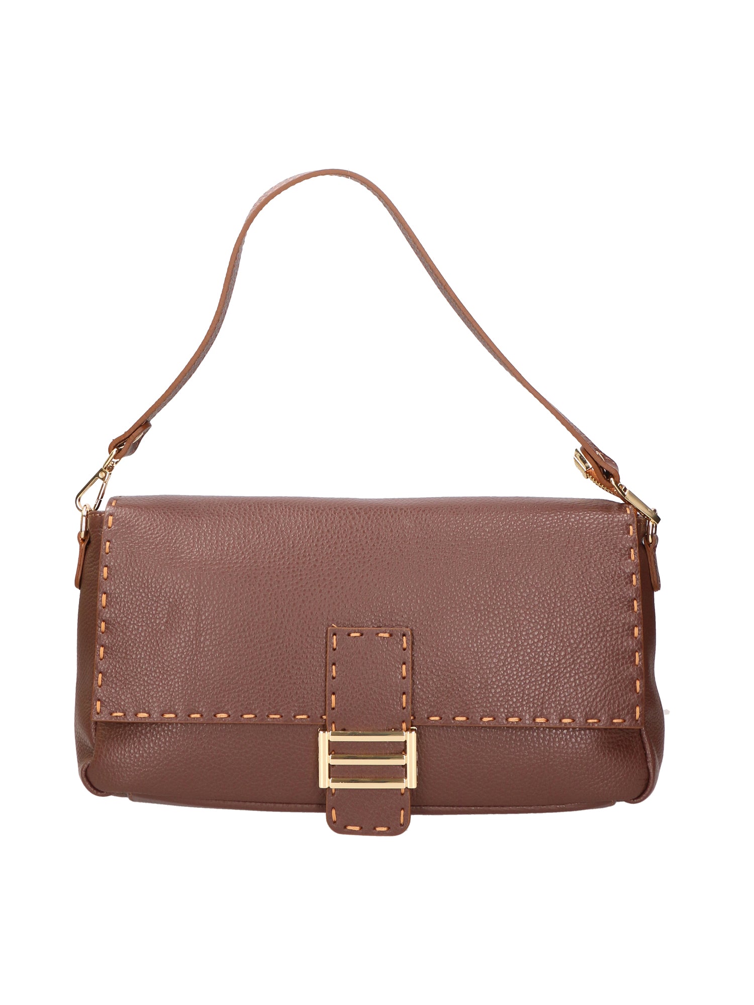 Walda Borsa a spalla da donna Vera pelle 06868-D223 cioccolato Gave Lux