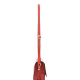 Borsa a tracolla da donna 100% vera pelle 4582-ROSSO Alessia Firenze