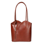 Fabiola Borsa a spalla da donna 100% pelle 9039-MARRONE BROWN Gave Lux